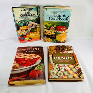 Farm Journal Cookbook Bundle Homemade Candy Complete Pie Country Fair & Country Cookbook Circa 1970s Doubleday