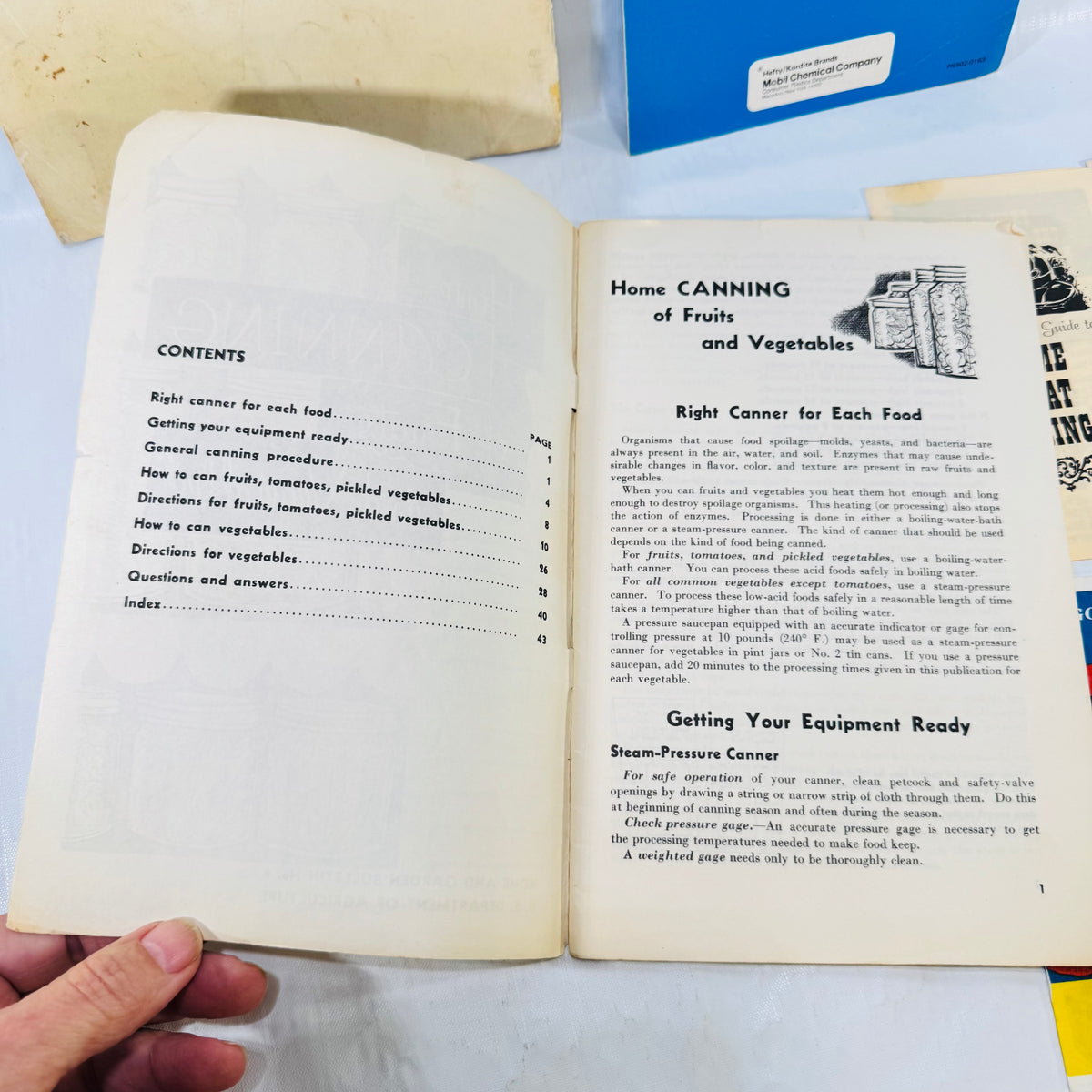 USDA canning contents