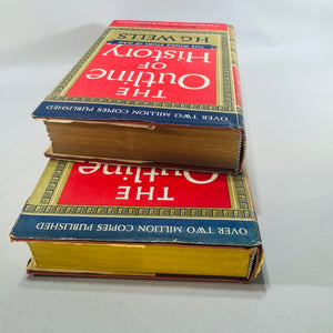 The Outline of History — H.G. Wells Two-Volume Set with Maps and Illustrations