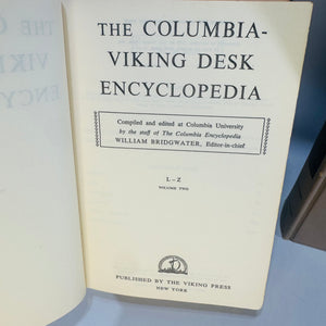 Columbia Viking Desk Encyclopedia 1953 — Complete Two Volume Set A-K L-Z