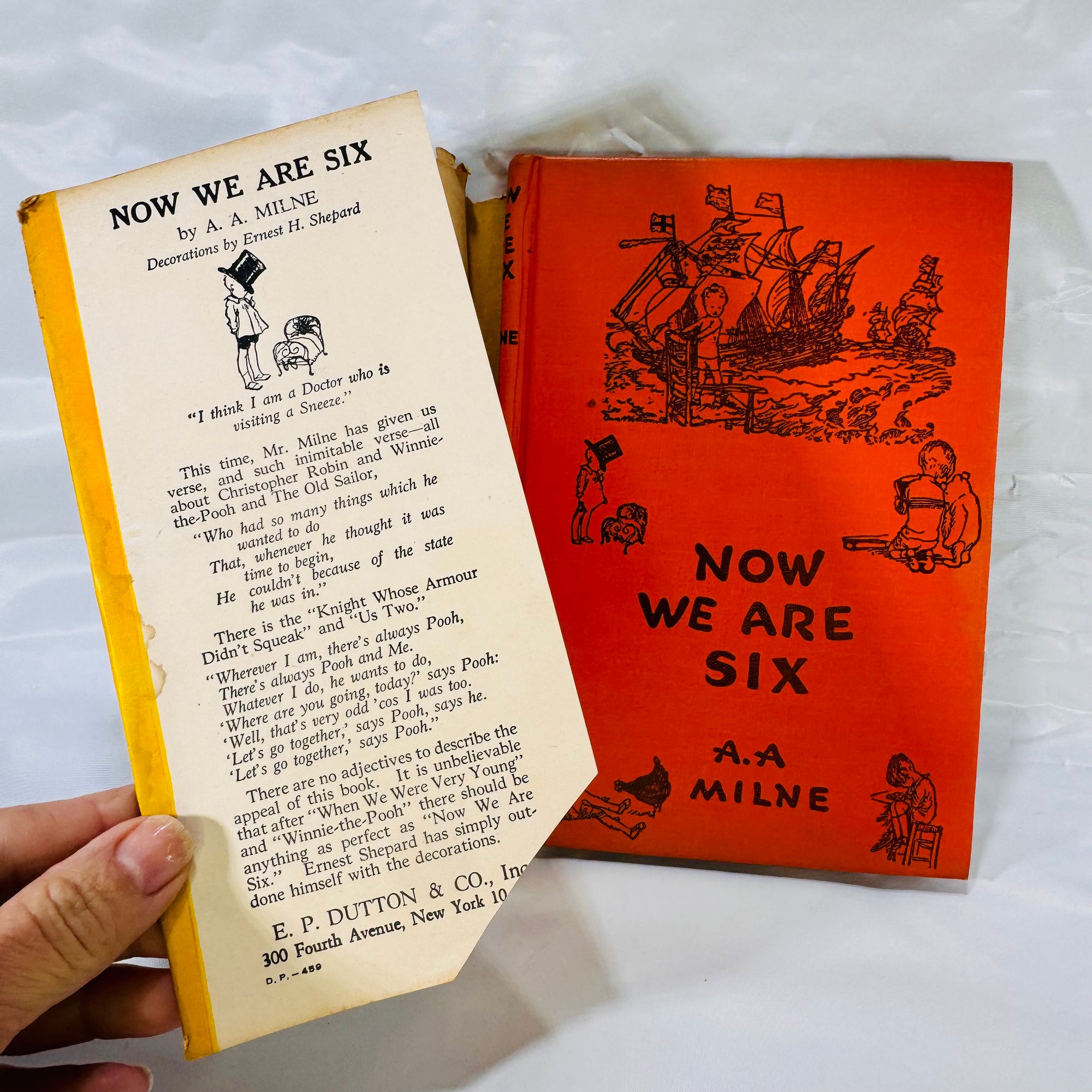 Now we are Six by A.A. Milne 1945 E.P.Dutton & Co Hardcover with Dustjacket