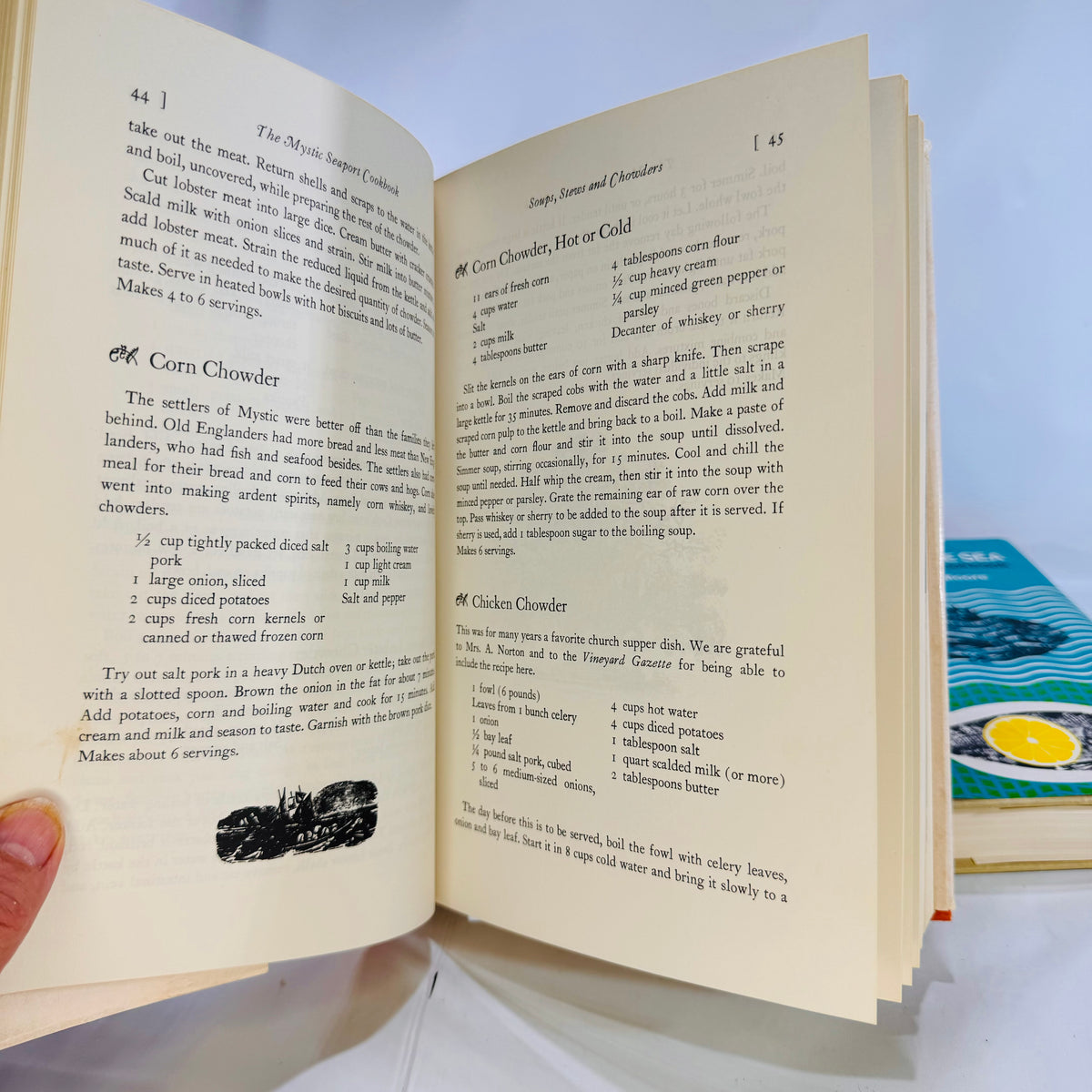 The Mystic Seaport & The Savor of the Sea Vintage Cookbooks