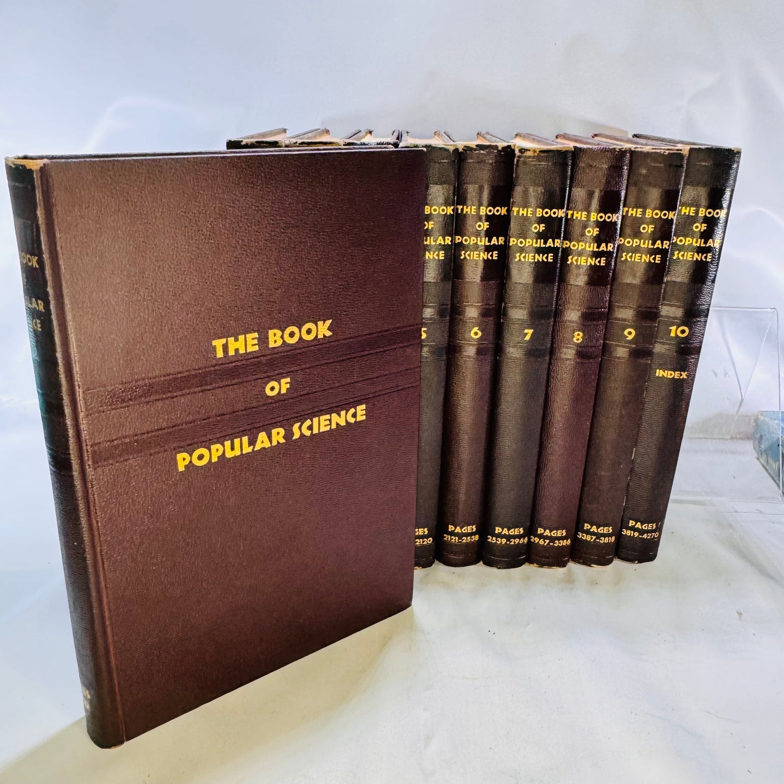 The Book of Popular Science Set by The Grolier Society Inc. 1954 Ten Volumes Hardcover