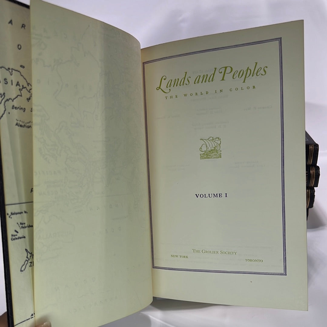 Lands and Peoples the World in Color Set of Five Helen Hynson Merrick (Editor)The Grolier Society 1951