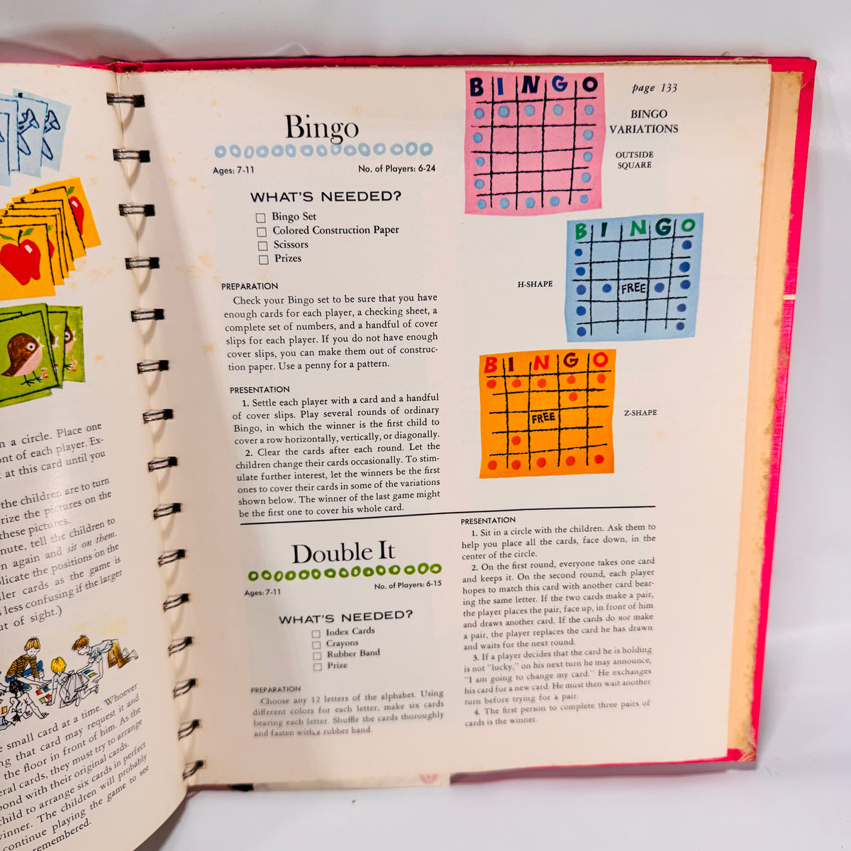 Two Vintage Betty Crocker Books Bundle: Parties for Children (1972) & Cookbooks for Boys and Girls (1976), Hardcover with Spiral Metal Bindings
