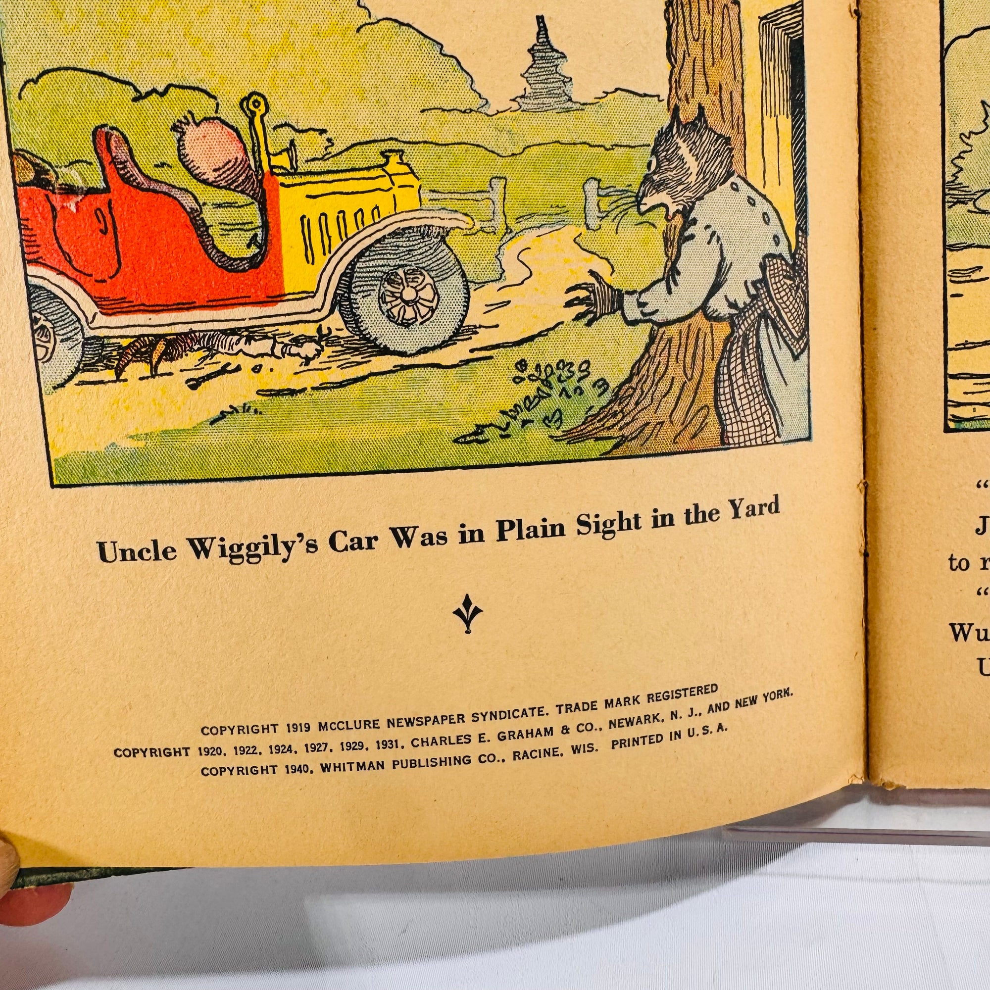 Two Uncle Wiggily Books by Howard R. Garis (1940 & 1921), Hardcover