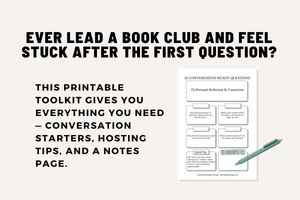 Ultimate Book Club Discussion Toolkit (Printable PDF) – 20 Questions + 10 Tips | Reading Guide