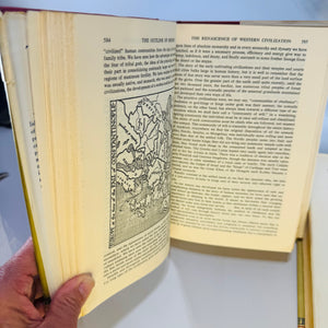 The Outline of History — H.G. Wells Two-Volume Set with Maps and Illustrations