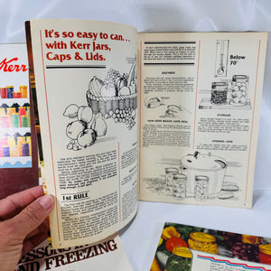 Four Vintage Kerr Home Canning Pamphlets Packed With Hand Written Home Recipes Kerr Glass Manufacture