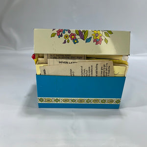 Vintage Recipe Collection in a Metal Recipe Box Packed Full of Vintage Handwritten Recipes, Newspaper Clippings & More