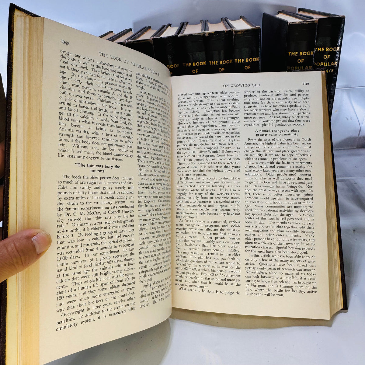 The Book of Popular Science Set by The Grolier Society Inc. 1954 Ten Volumes Hardcover