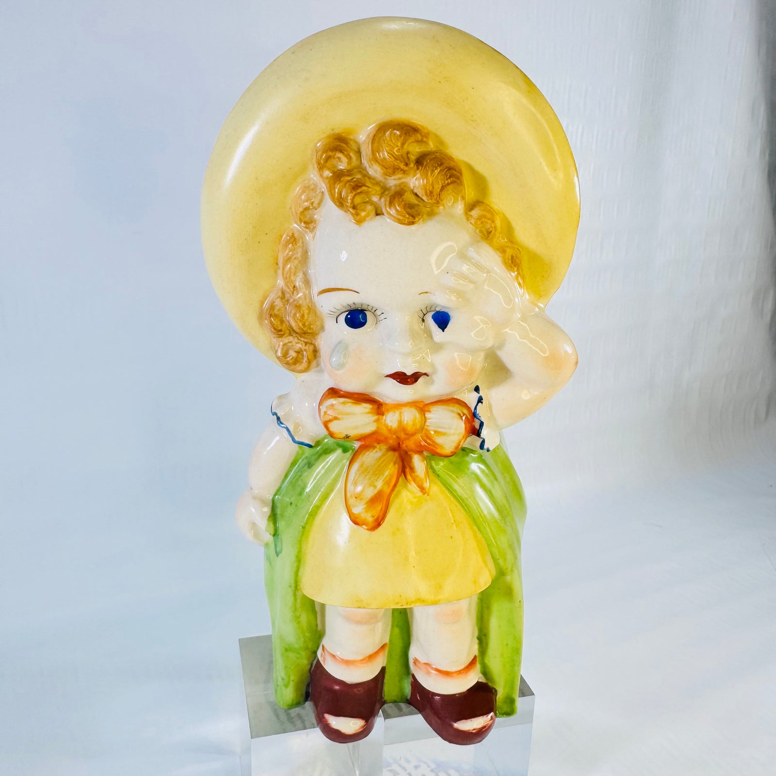 Goebel Charlot Byj Little Miss Coy Style Vintage Ceramic Girl Planter