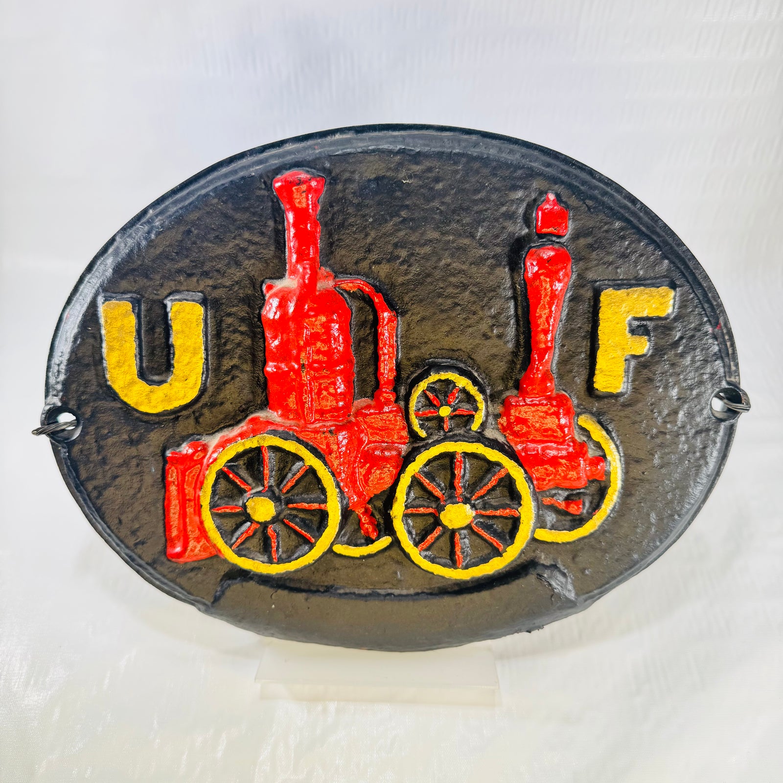 Virginia Metalcrafters U F Fire Insurance Mark Plaque 22-3 Cast Iron