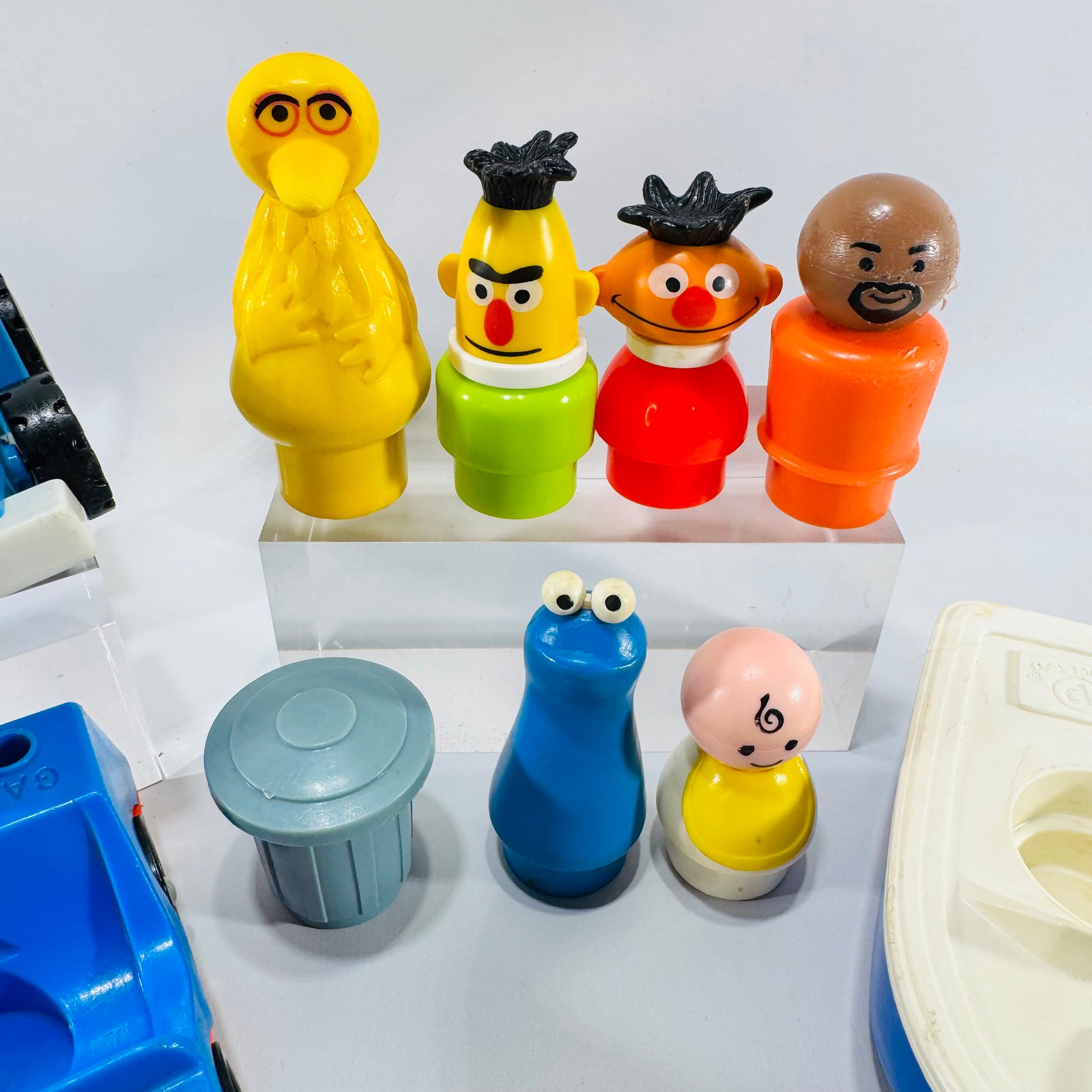 Fisher Price Little People Sesame Street Mixed Lot with Bert Ernie Big Bird Cookie Monster 1970s