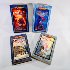 Dragonlance Classics Series Paperback Book Lot of 4 Knaak Berberick Roberts Wizards of the Coast