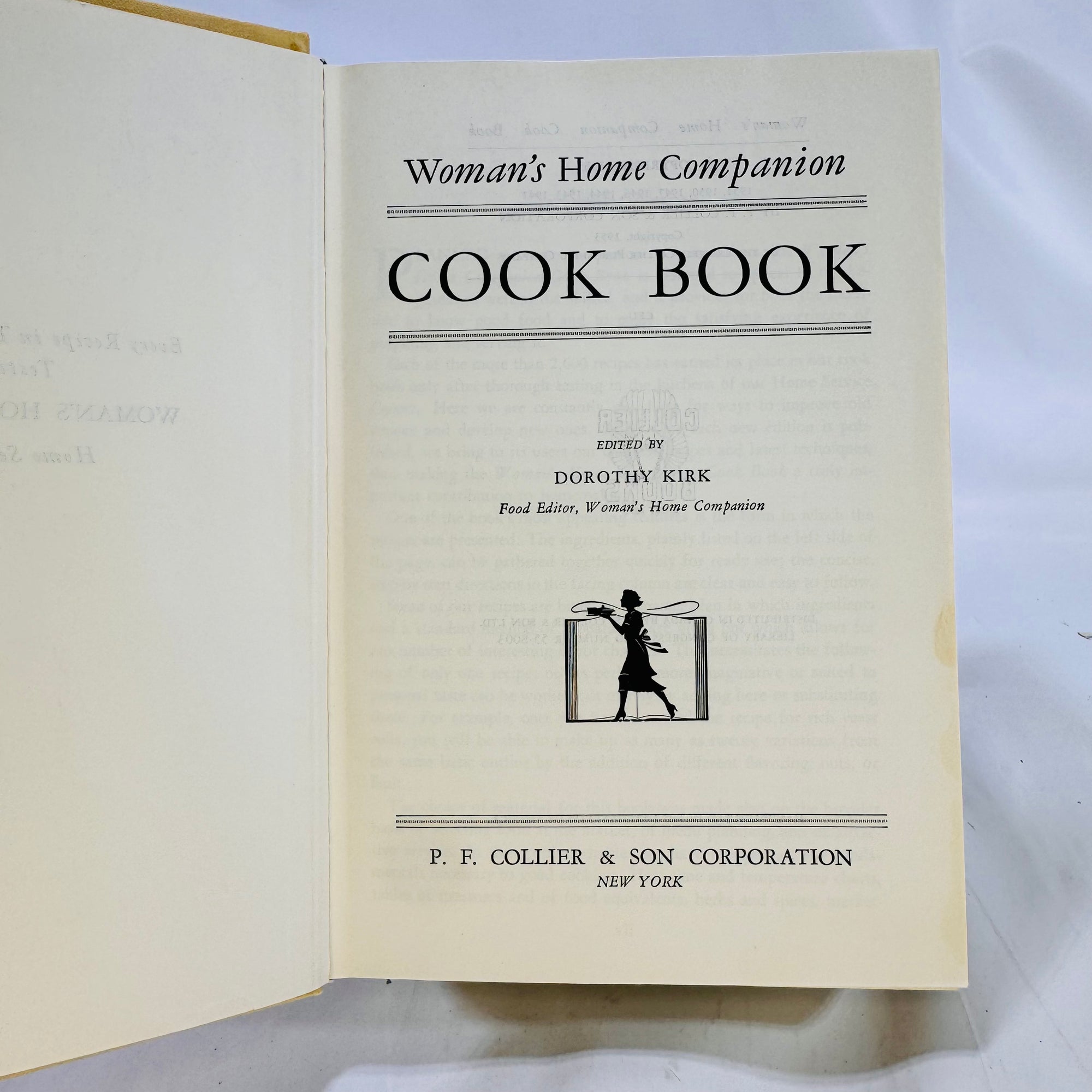 Women's Home Companion Cook Book edited by Dorthy Kirk 1955 P.F. Collier & Son