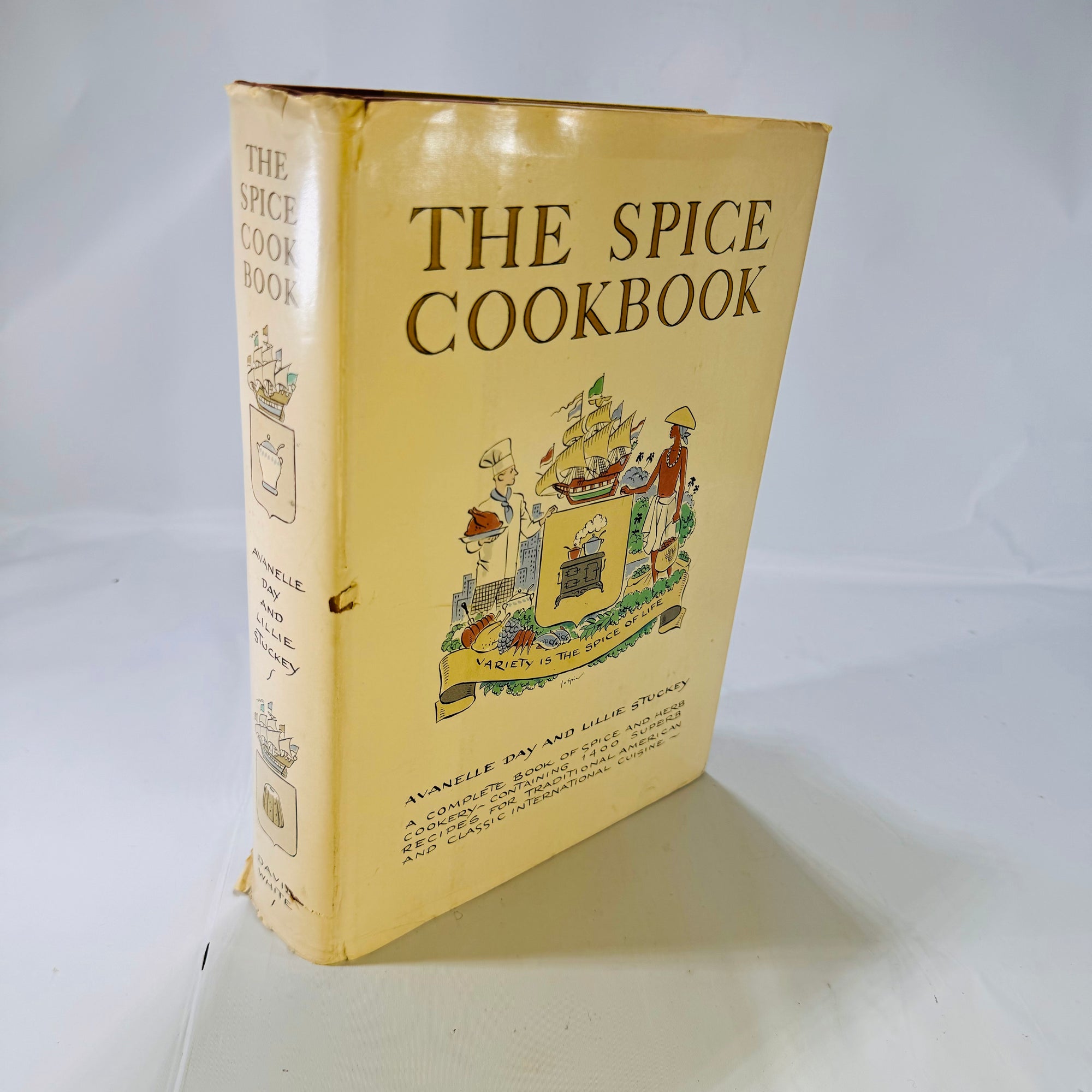 The Spice Cookbook by Avanelle Day & Lillie Stuckey Illustrated by Jo Spier 1964 David White Company