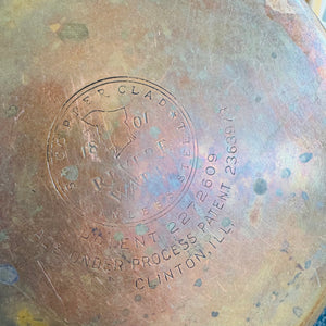 Vintage Revere Ware 1 Qt Saucepan w Lid | Pre-1968 Double Circle Copper Bottom