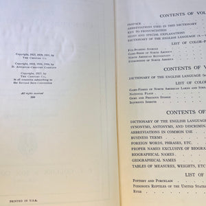 The New Century Dictionary of the English Language edited by H.G. Emery 1931 P.F. Collier & Son Corporation