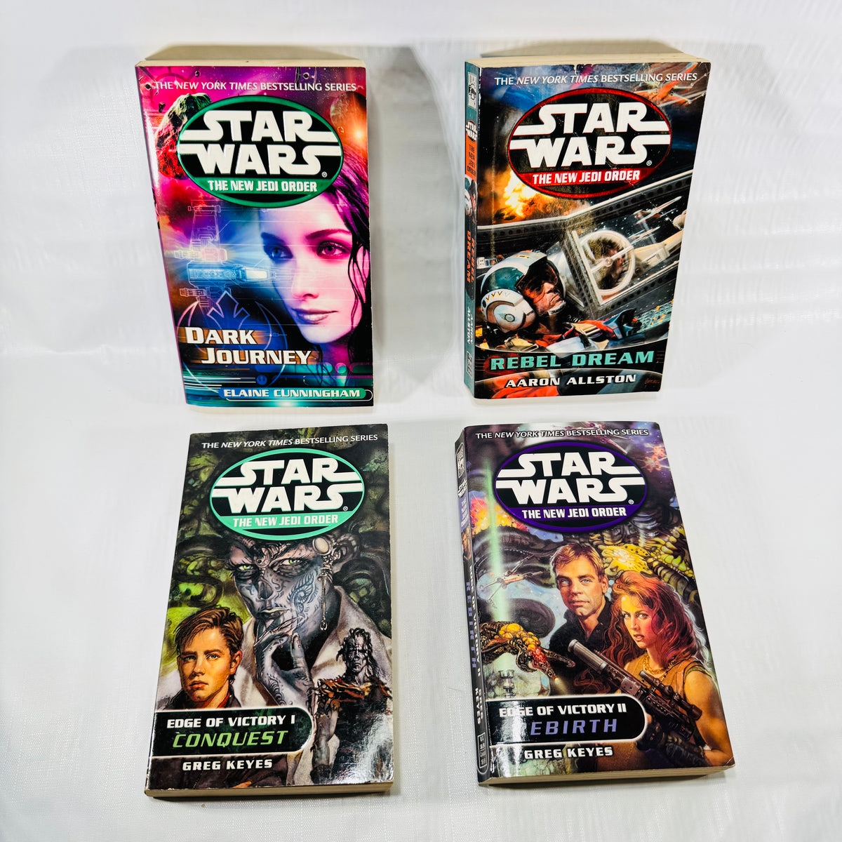 Four Star Wars New Jedi Order paperbacks