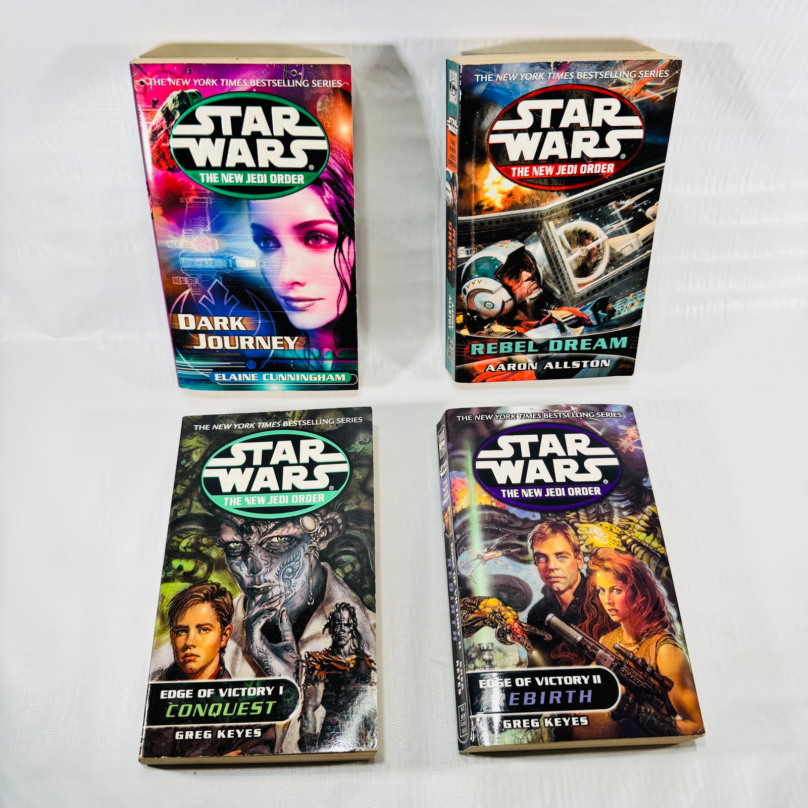 Four Star Wars New Jedi Order paperbacks