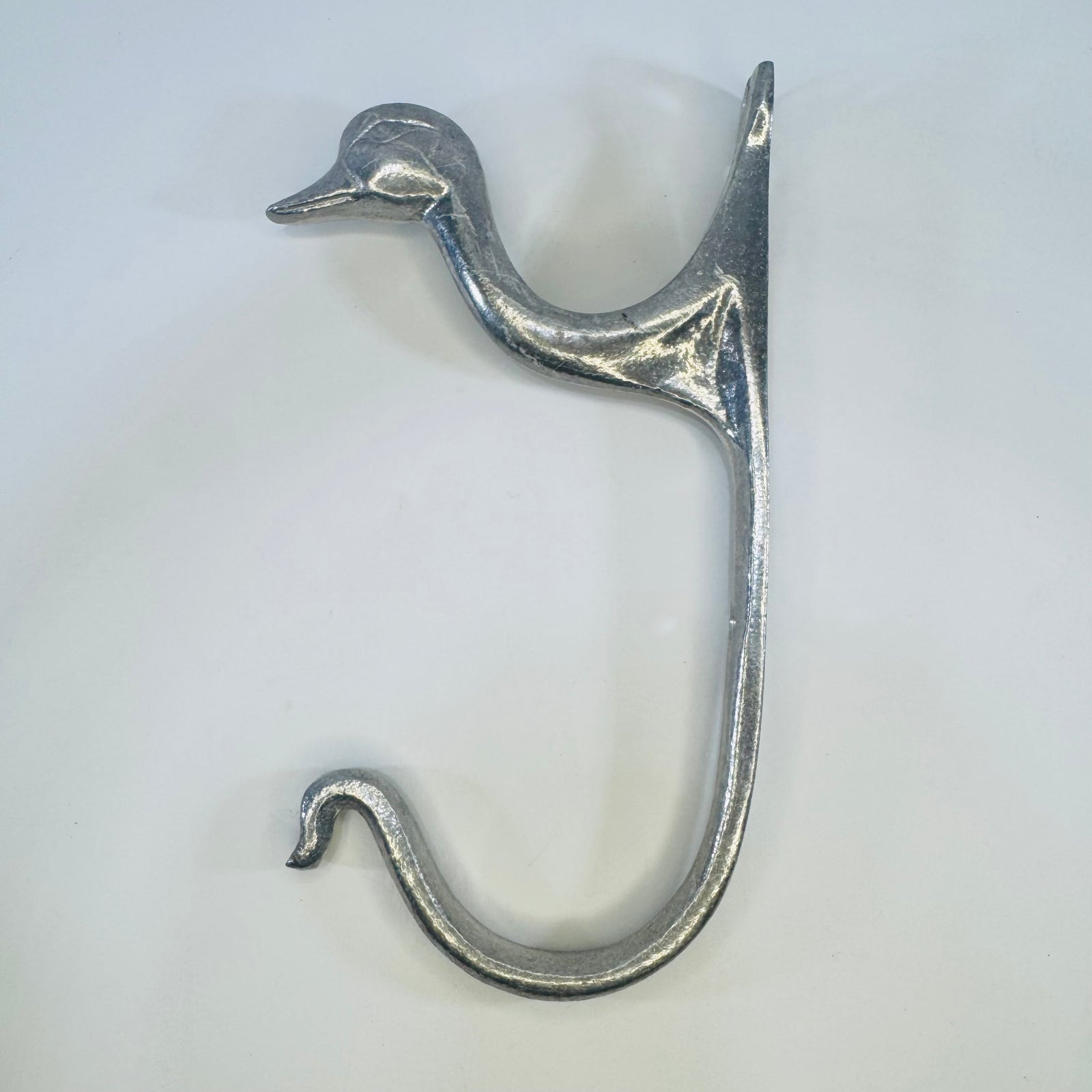 Wilton RWP Armetale Goose Wall Hook Vintage Pewter Tone Double Coat Hook