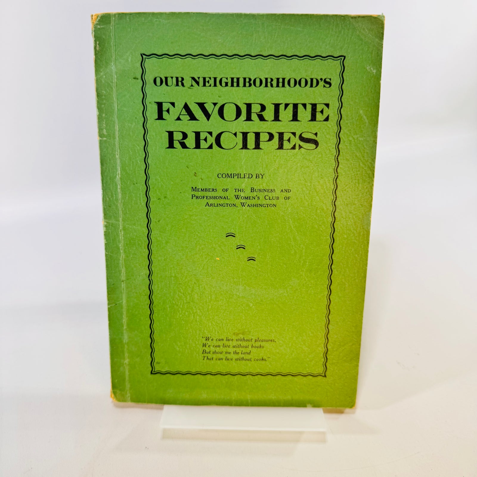 Vintage Arlington Washington Community Cookbook Our Neighborhood’s Favorite Recipes Local Ads