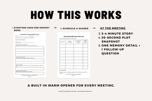 The Hand-Me-Down Story List | 10-Minute Book Club Tradition (Printable PDF)