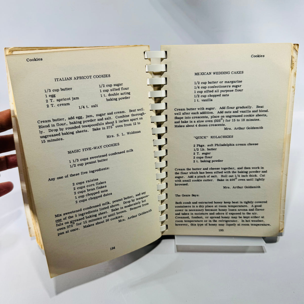 Culinary Treasures 1954 Temple Menorah Sisterhood Vintage Jewish Community Cookbook