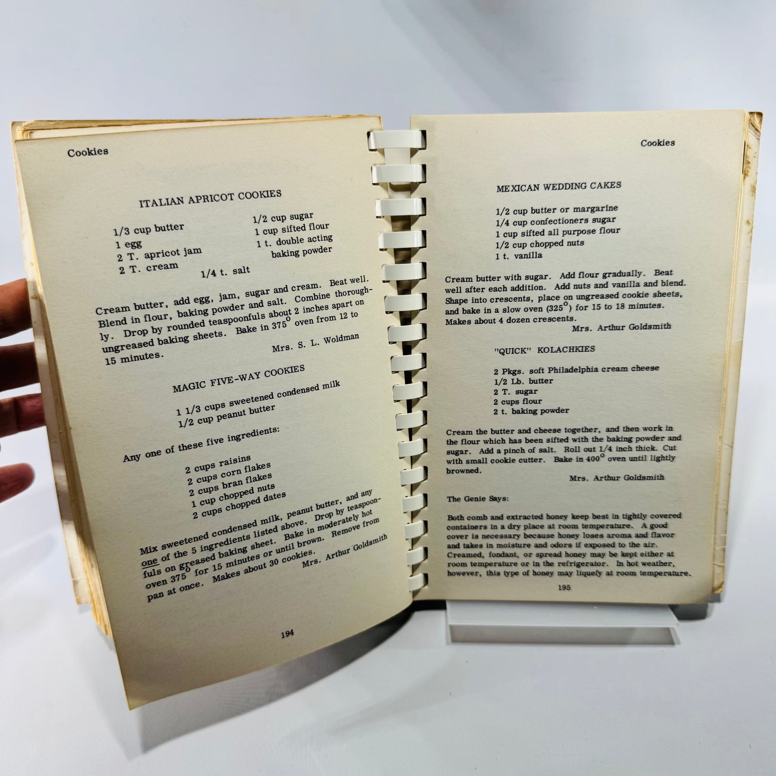 Culinary Treasures 1954 Temple Menorah Sisterhood Vintage Jewish Community Cookbook
