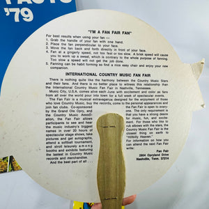 1979 Country Music Fan Fair Memorabilia Bundle MCA Records Fan Facts Booklet Nashville Souvenirs