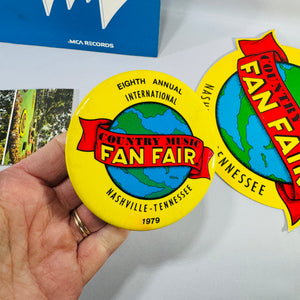 1979 Country Music Fan Fair Memorabilia Bundle MCA Records Fan Facts Booklet Nashville Souvenirs