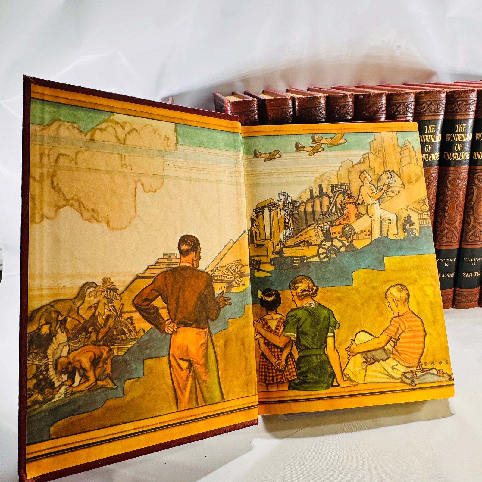 The Wonderland of Knowledge Pictorial Encyclopedia Set 1956 14 Volumes Wonderland of Knowledge Corp.