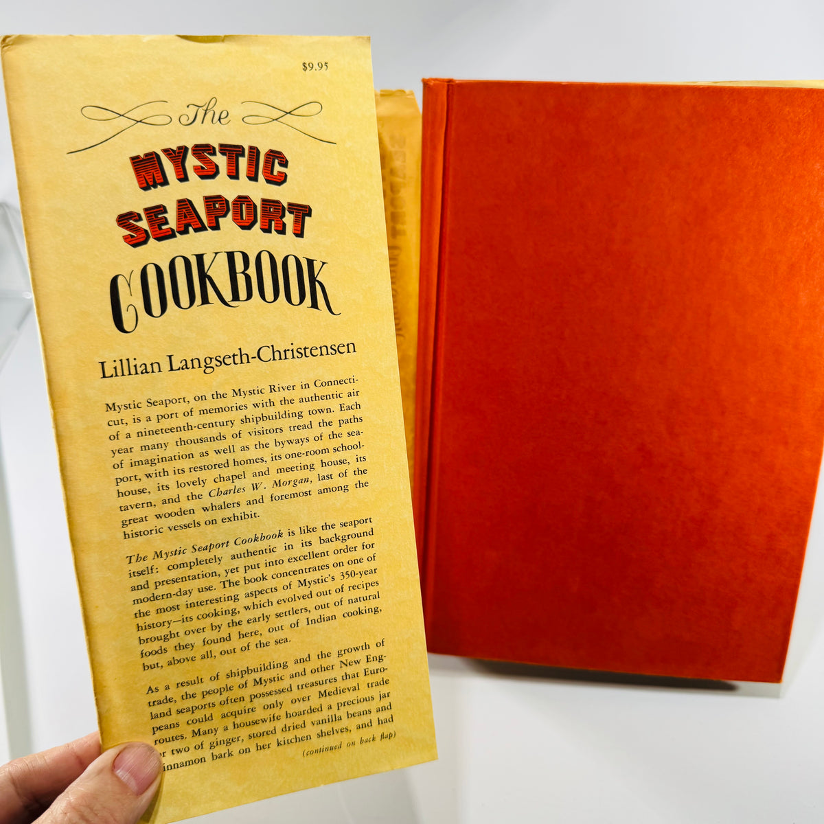 Vintage Mystic Seaport Cookbook Lillian Langseth-Christensen Hardcover 1970 New England Cooking