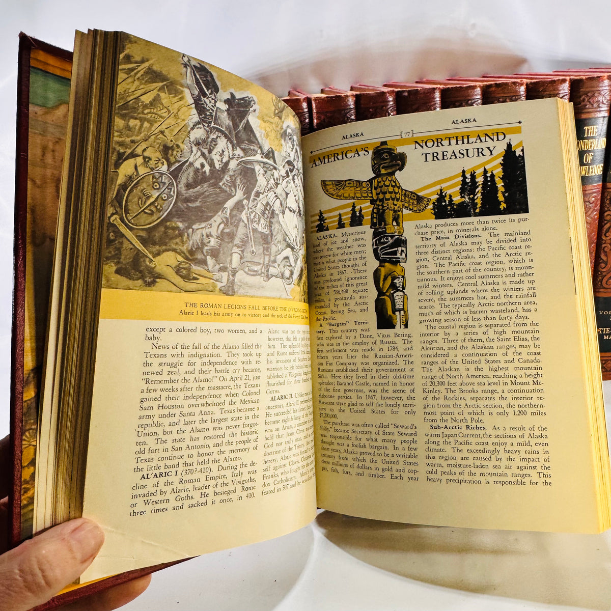 The Wonderland of Knowledge Pictorial Encyclopedia Set 1956 14 Volumes Wonderland of Knowledge Corp.