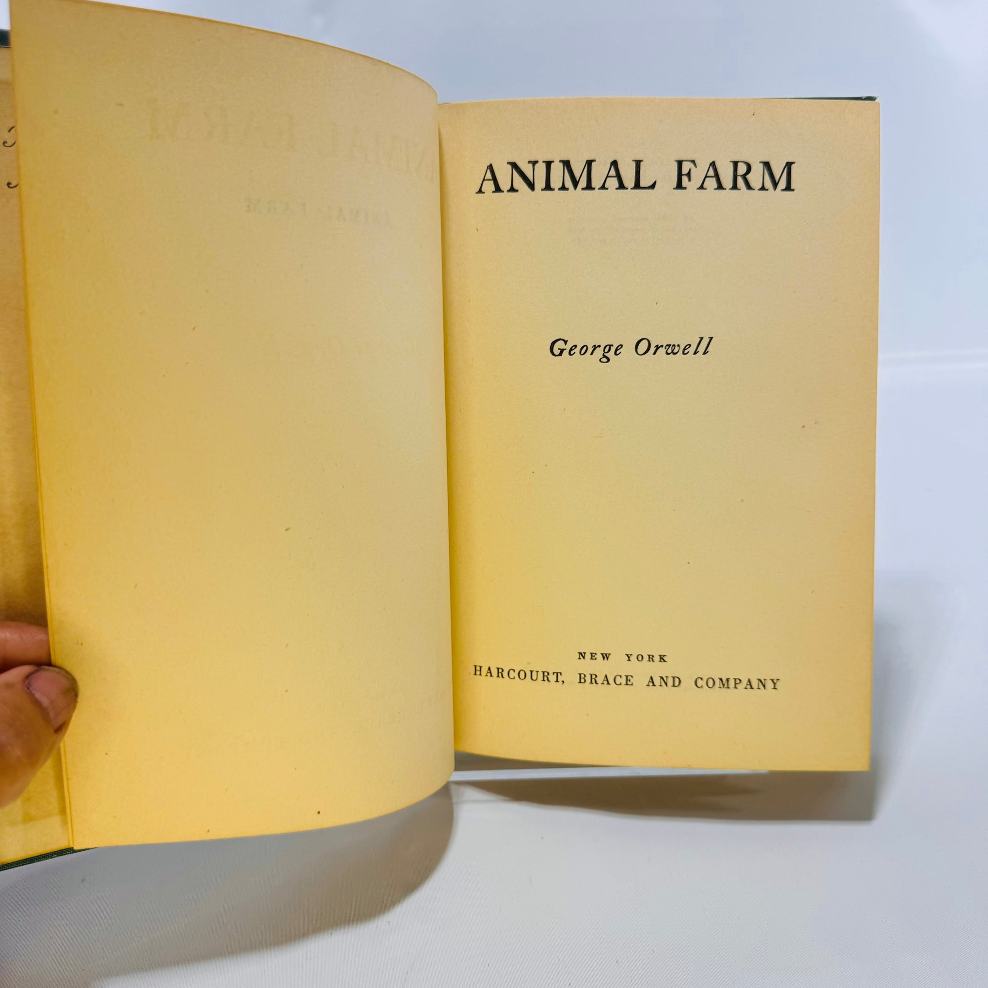 Two Versions of Animal Farm by George Orwell 1946 Harcout Brace and Company 1980s A Signet Classic