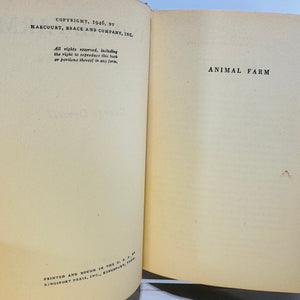 Two Versions of Animal Farm by George Orwell 1946 Harcout Brace and Company 1980s A Signet Classic