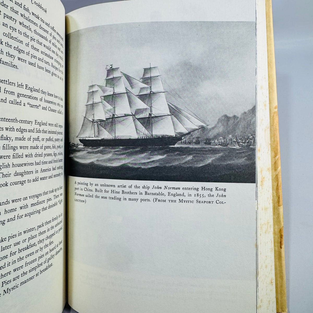 Vintage Mystic Seaport Cookbook Lillian Langseth-Christensen Hardcover 1970 New England Cooking