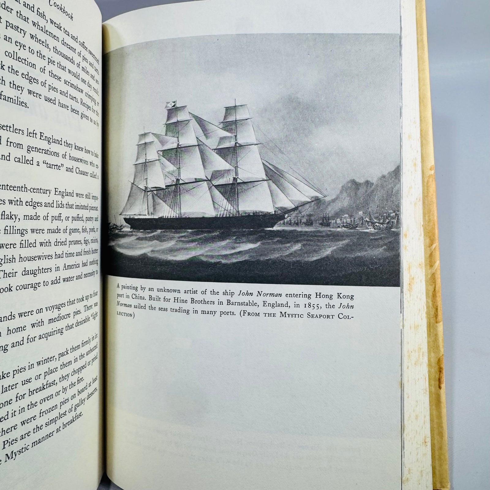 Vintage Mystic Seaport Cookbook Lillian Langseth-Christensen Hardcover 1970 New England Cooking