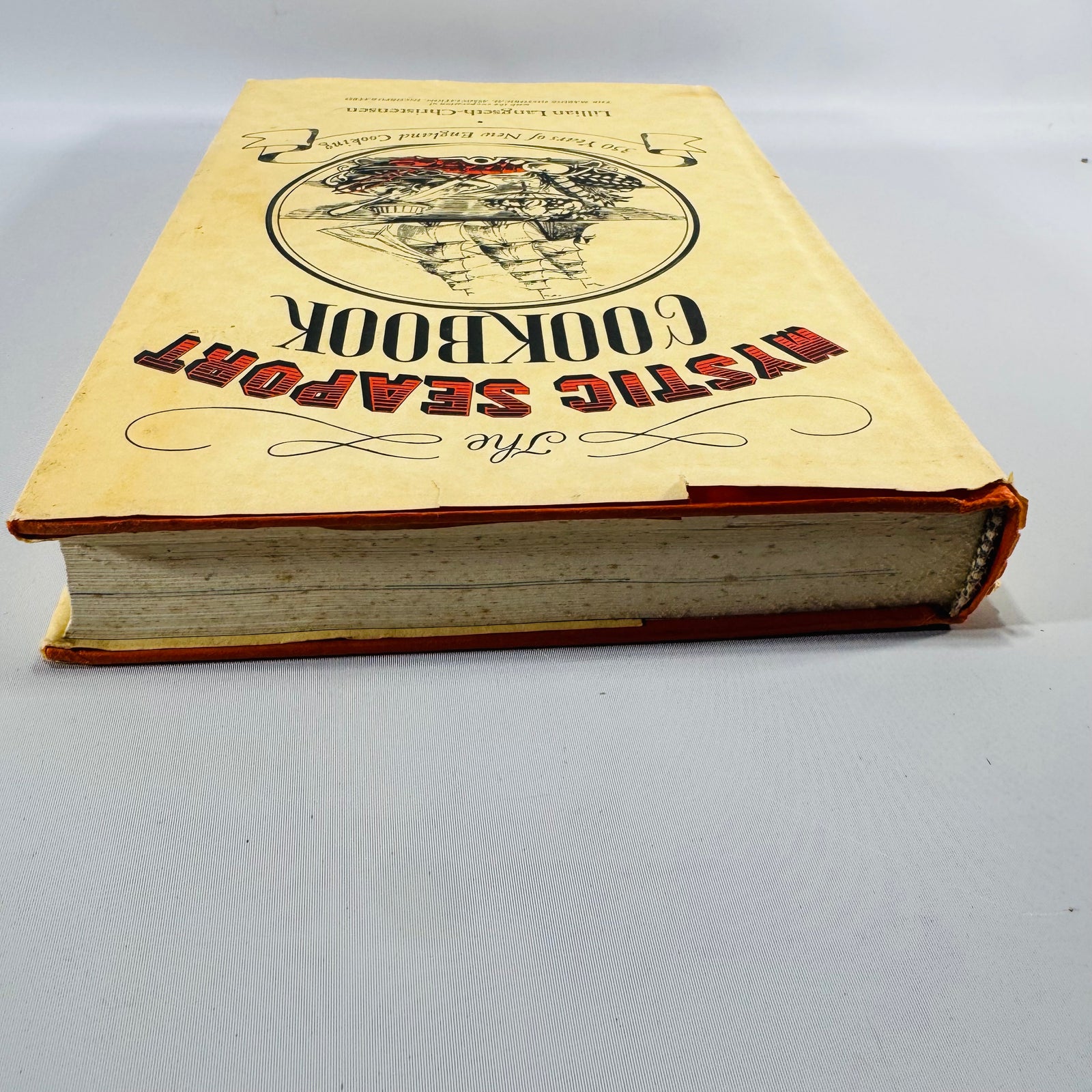 Vintage Mystic Seaport Cookbook Lillian Langseth-Christensen Hardcover 1970 New England Cooking
