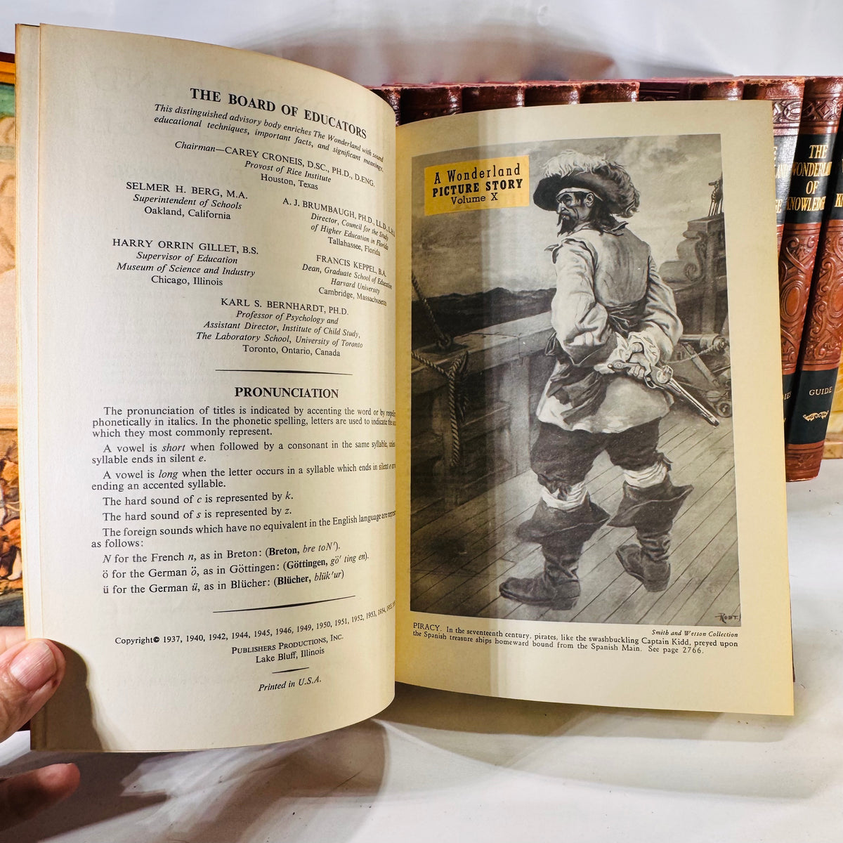 The Wonderland of Knowledge Pictorial Encyclopedia Set 1956 14 Volumes Wonderland of Knowledge Corp.