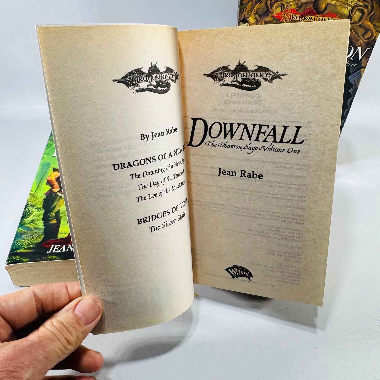 Dragonlance Dhamon Saga Paperback Bundle Jean Rabe Downfall Betrayal Redemption Fantasy Books