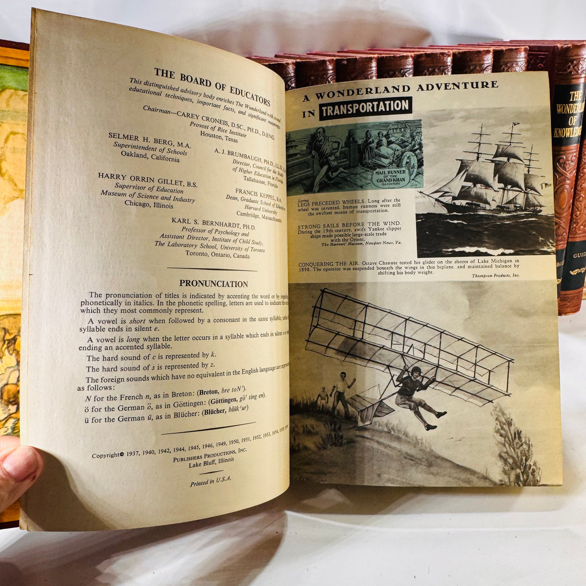 The Wonderland of Knowledge Pictorial Encyclopedia Set 1956 14 Volumes Wonderland of Knowledge Corp.