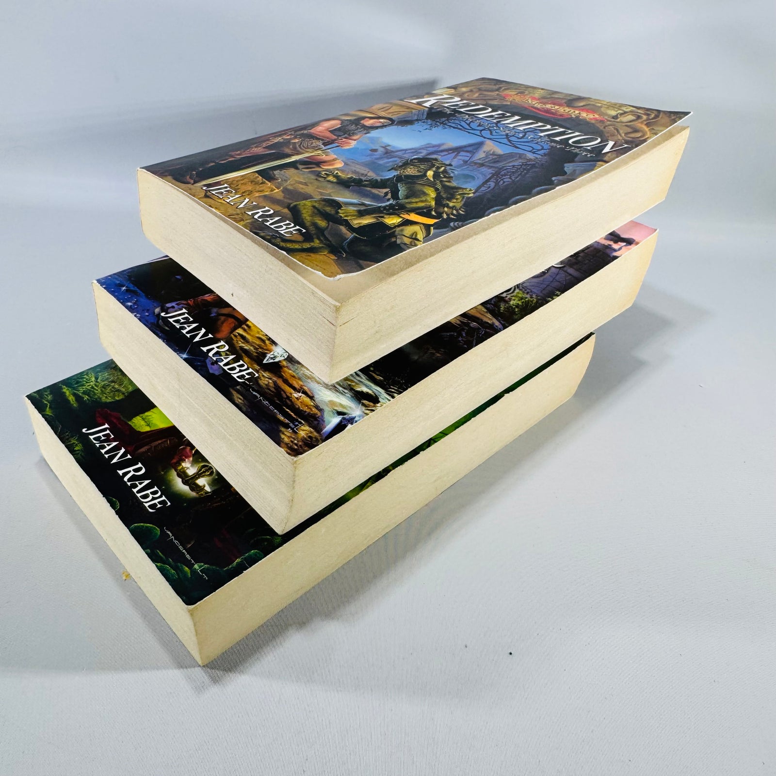 Dragonlance Dhamon Saga Paperback Bundle Jean Rabe Downfall Betrayal Redemption Fantasy Books