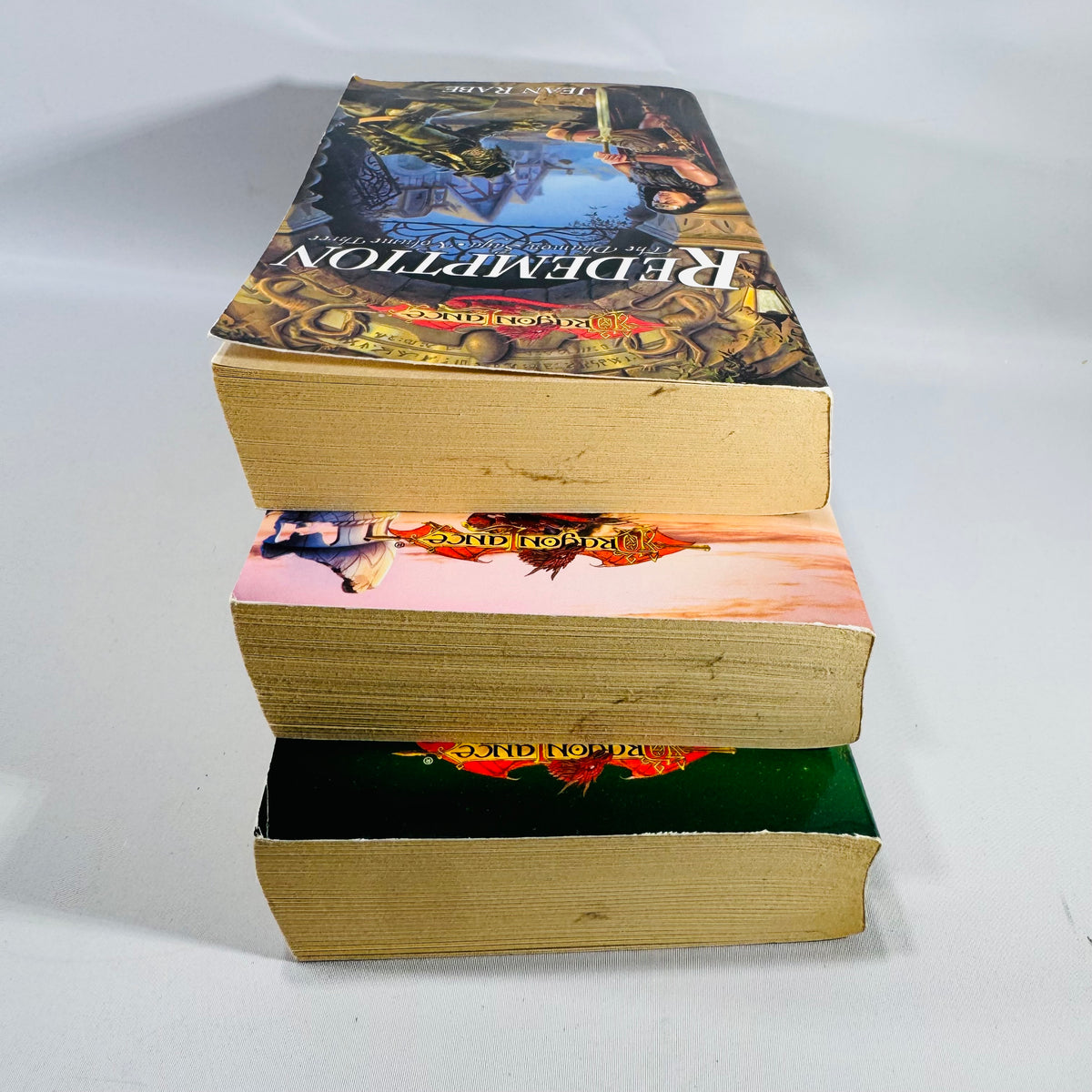 Dragonlance Dhamon Saga Paperback Bundle Jean Rabe Downfall Betrayal Redemption Fantasy Books