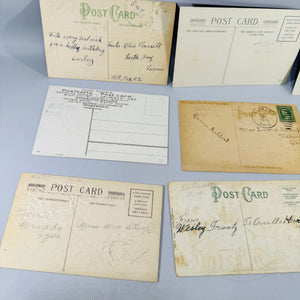 Antique Birthday Postcard Bundle Floral Embossed Greeting Cards Early 1900s Ephemera Lot