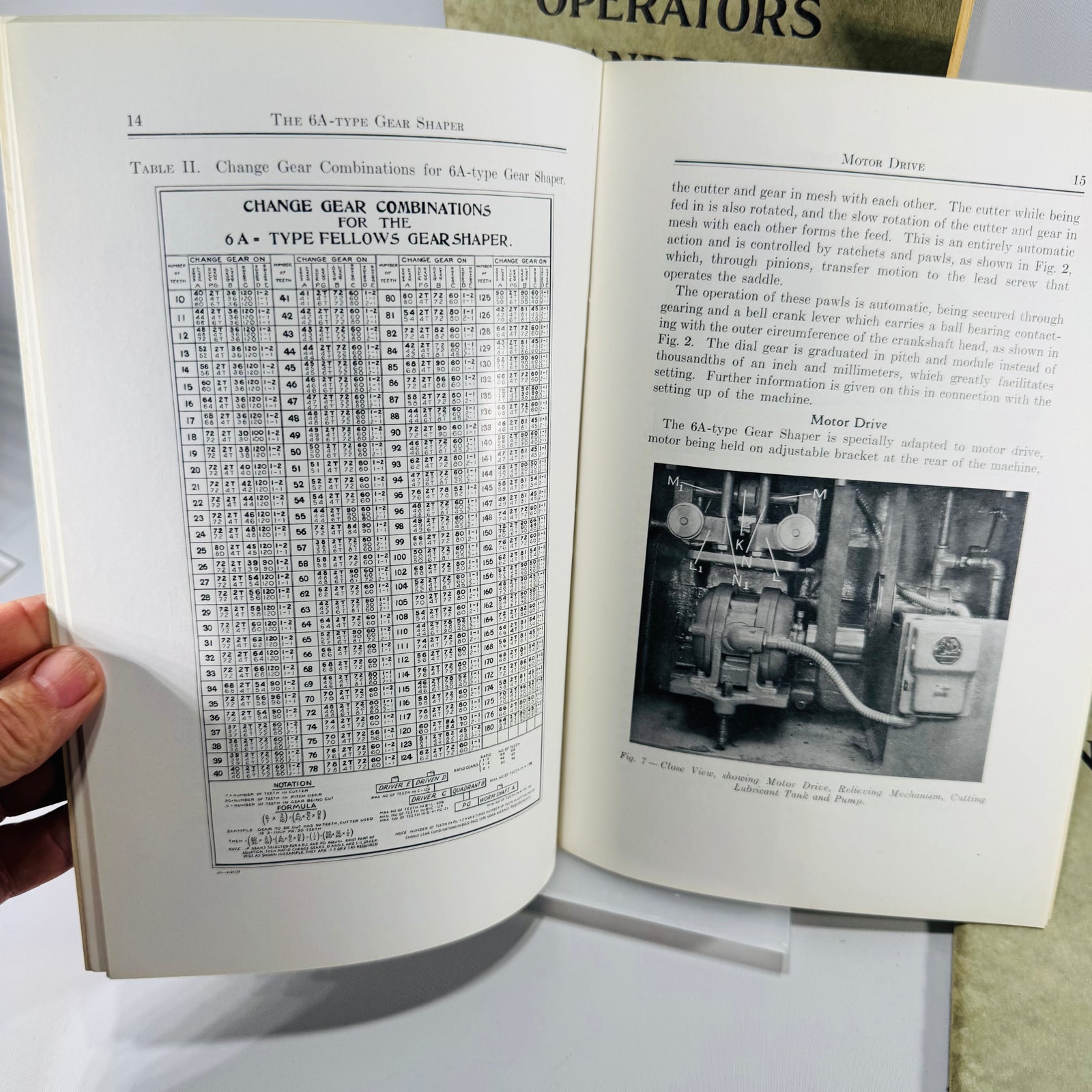 Fellows Gear Shaper Manual Bundle 1928 1930 1931 Machine Shop Technical Books
