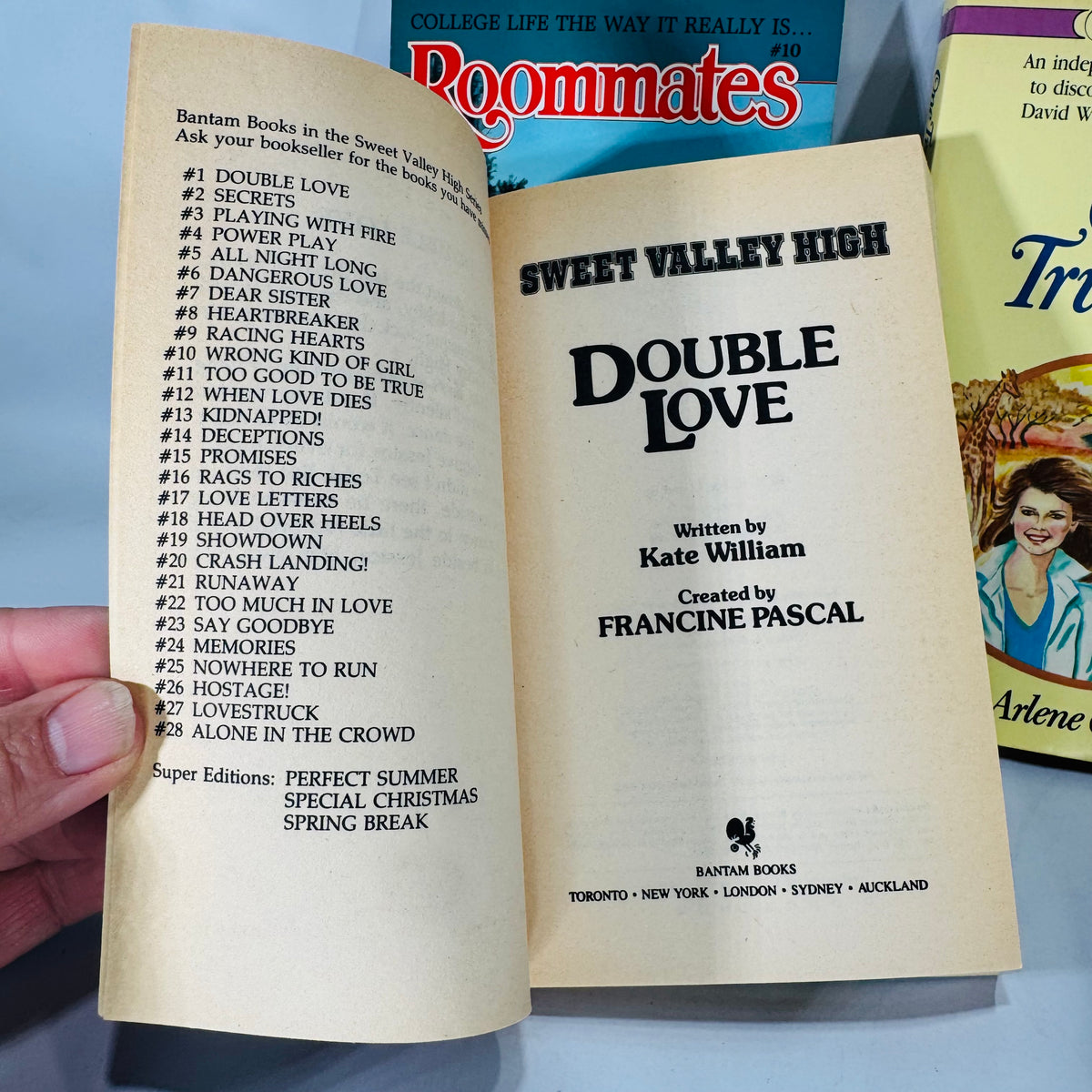Vintage YA Romance Book Lot — 1980s Teen Paperbacks Bundle of 5 | Sweet Valley High, Rhapsody, Roommates Collection