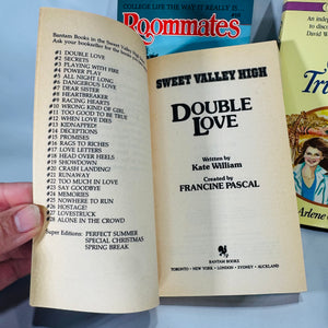 Vintage YA Romance Book Lot — 1980s Teen Paperbacks Bundle of 5 | Sweet Valley High, Rhapsody, Roommates Collection