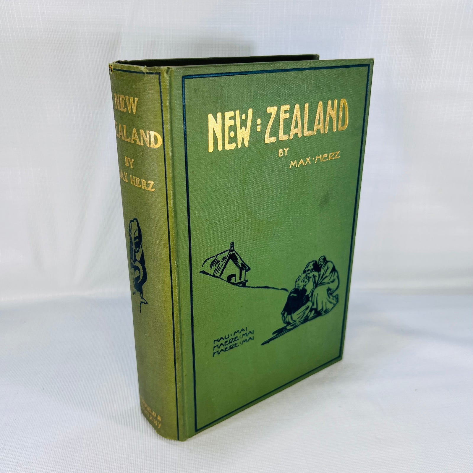New Zealand the Country and the People by Max Herz 1912 with eighty-one Illustrations and a Map Duffield & Co